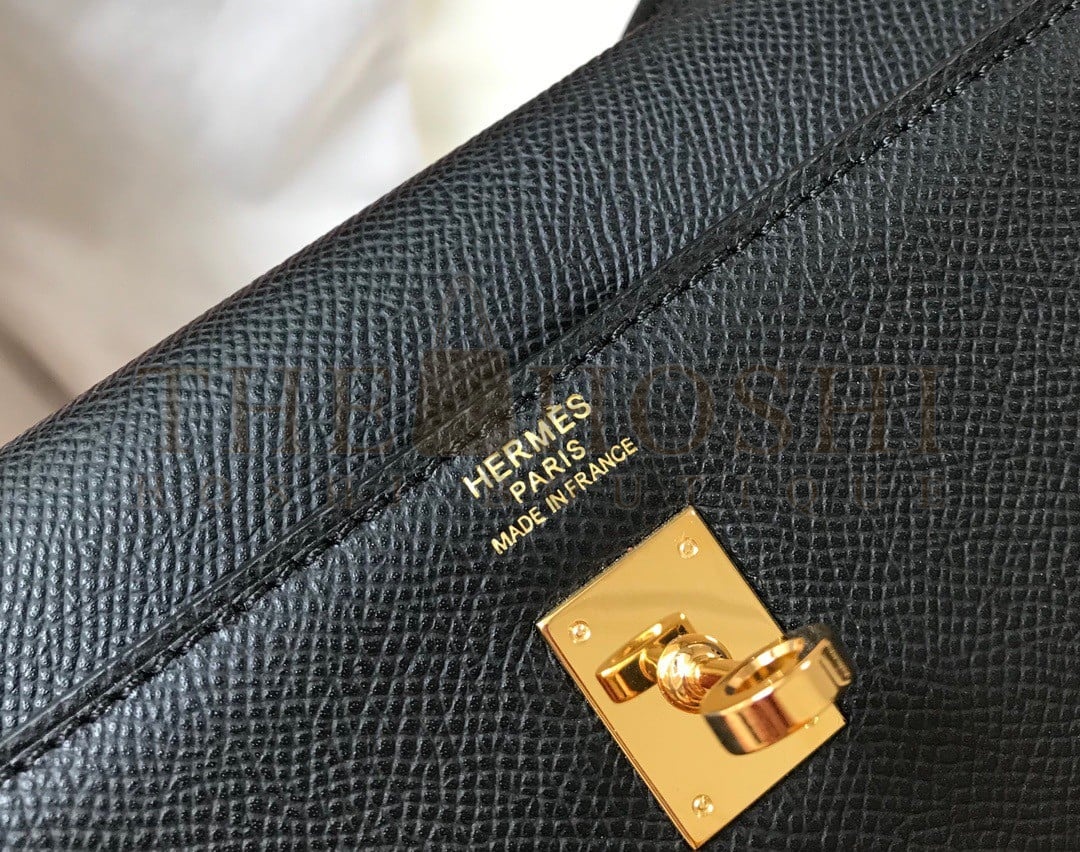 H**me5 Kelly 25cm Sellier Bag in Black Epsom Calfskin GHW Master Quality