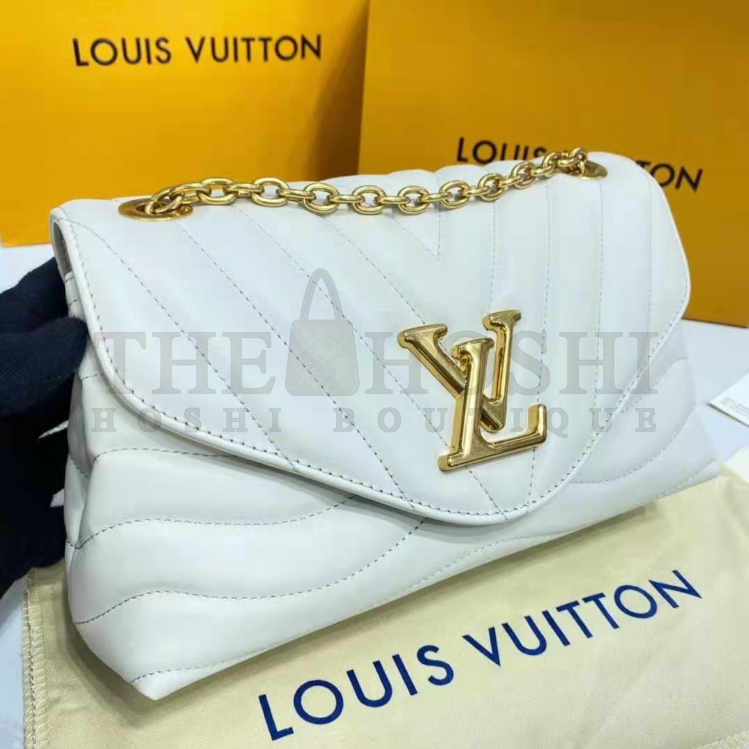 L0vis Vvtt0n LV Women New Wave Chain Bag Handbag White Smooth Cowhide Leather Master Quality
