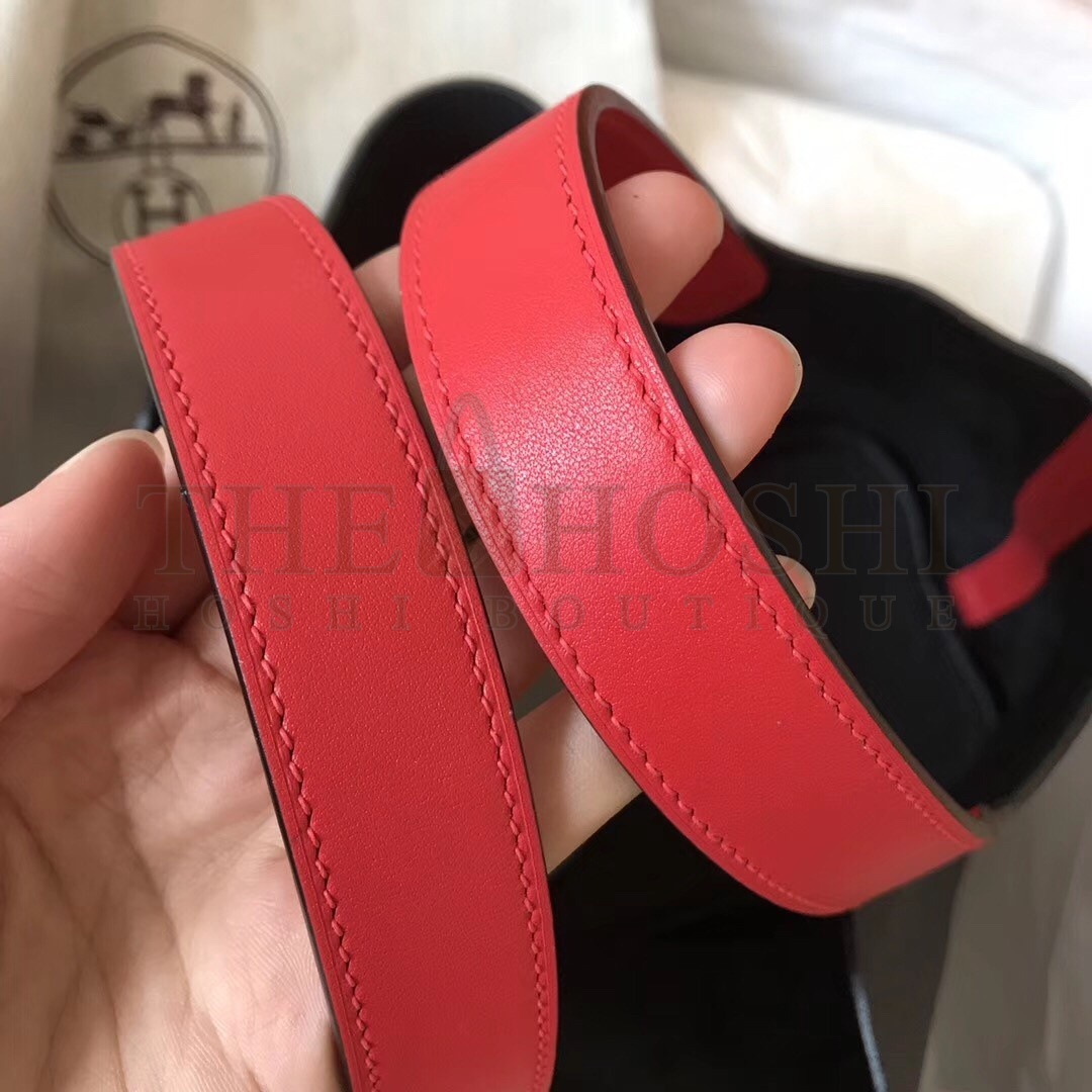 H**me5 Bicolor Picotin Lock PM 18cm Black Bag Master Quality