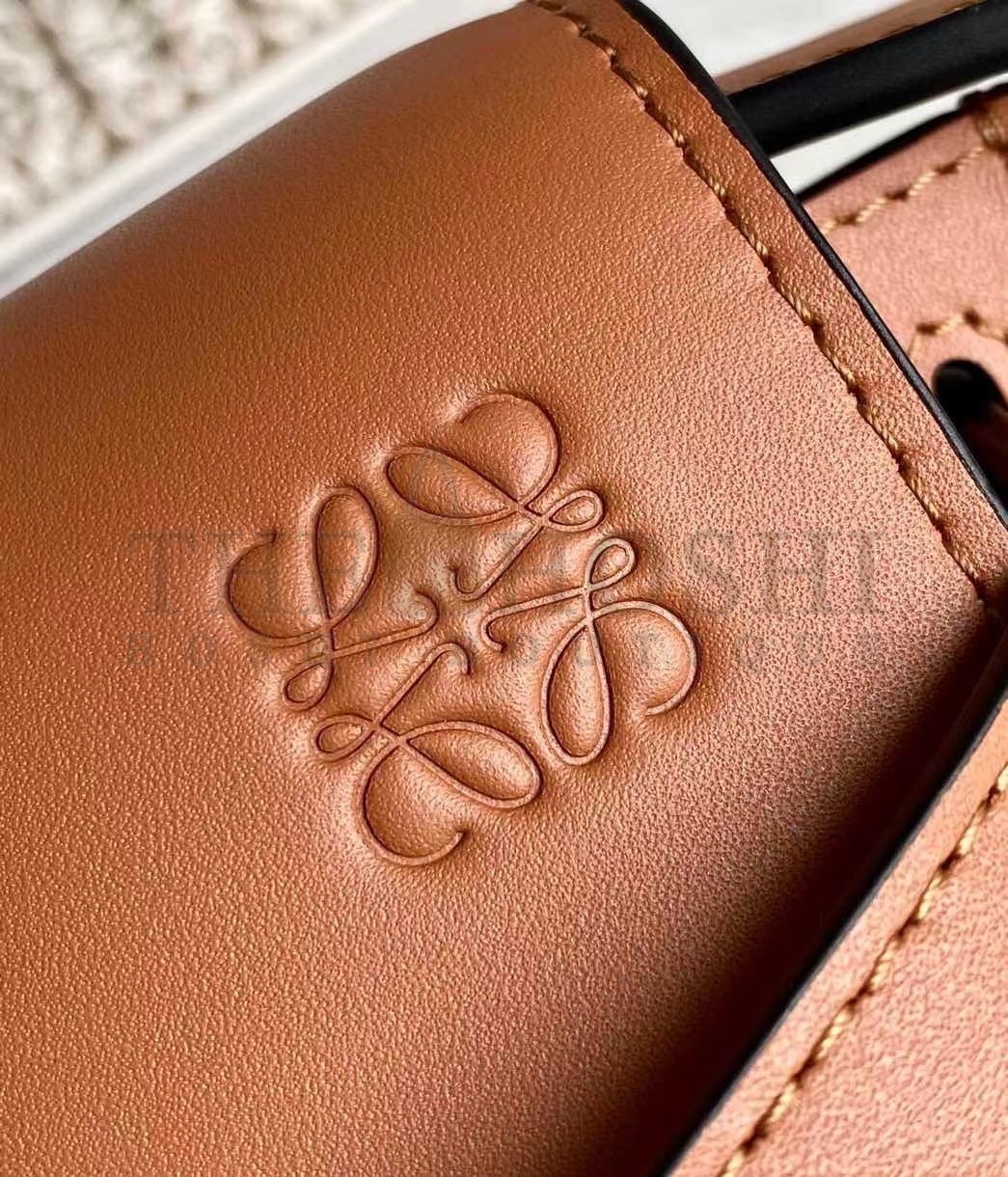 L0ew* Mini Gate Dual Bag In Tan Calfskin Master Quality