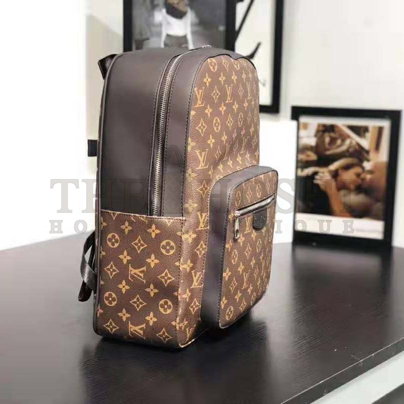 L0vis Vvtt0n LV Men Josh Backpack in Monogram Macassar-Brown Master Quality