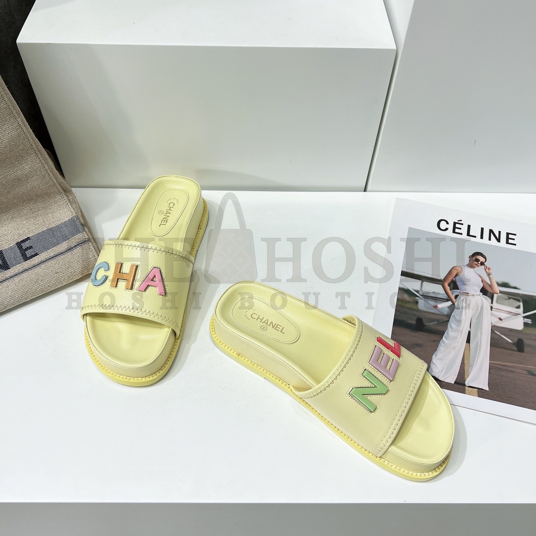 Ch**el flat sandals slippers Master Quality