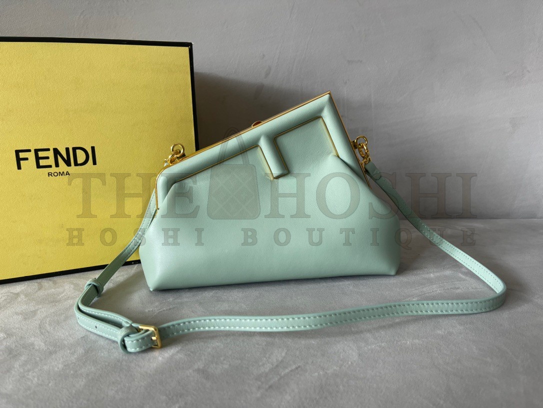 F**di First Small Bag In Mint Green Nappa Leather Master Quality
