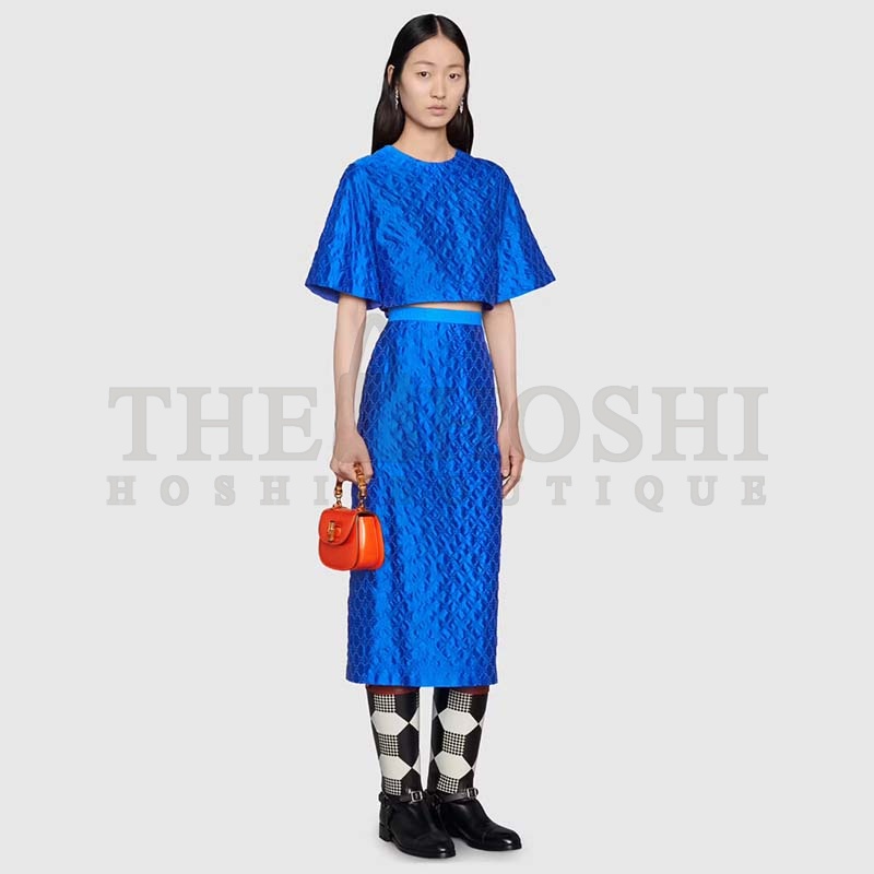 Gvc*1 Women Bamboo 1947 Mini Top Handle Bag Orange Leather Bamboo Hardware Master Quality