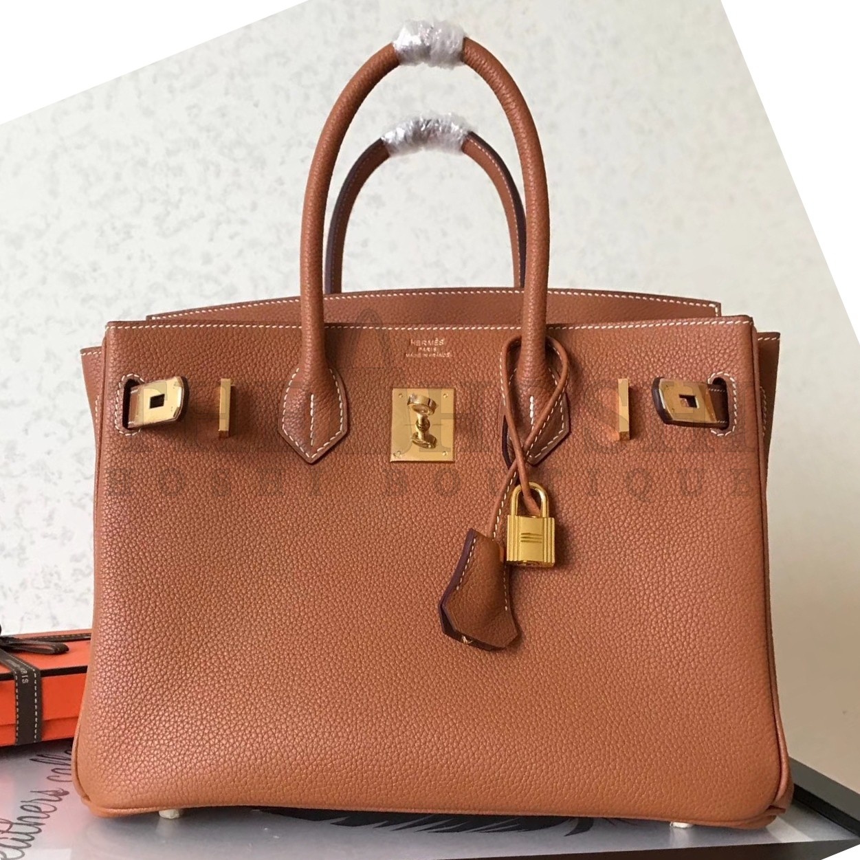 H**me5 Gold Birkin 30cm Clemence Handmade Bag Master Quality