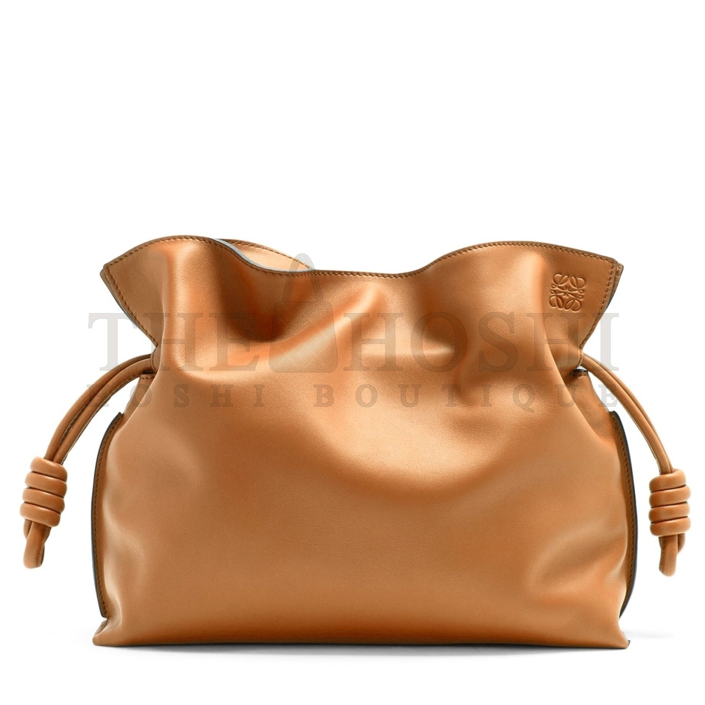 L0ew* Flamenco Clutch In Brown Nappa Leather Master Quality
