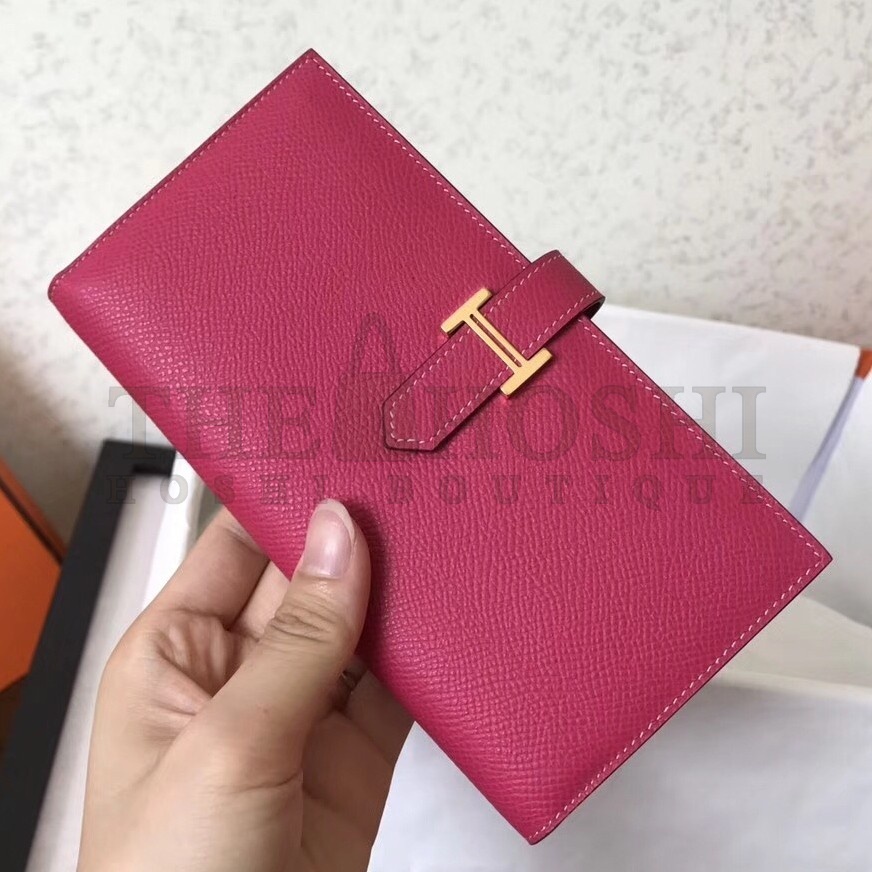 H**me5 Peach Epsom Bearn Gusset Wallet Master Quality