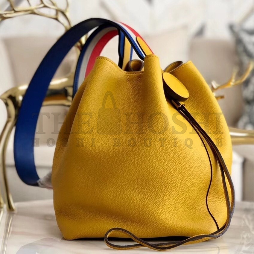H**me5 Licol 17cm Bag In Yellow Evercolor Calfskin Master Quality