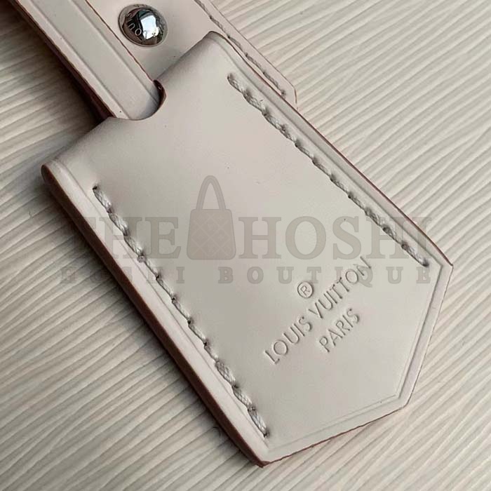 L0vis Vvtt0n LV Women Alma BB Handbag Quartz White Epi Grained Cowhide Leather Master Quality