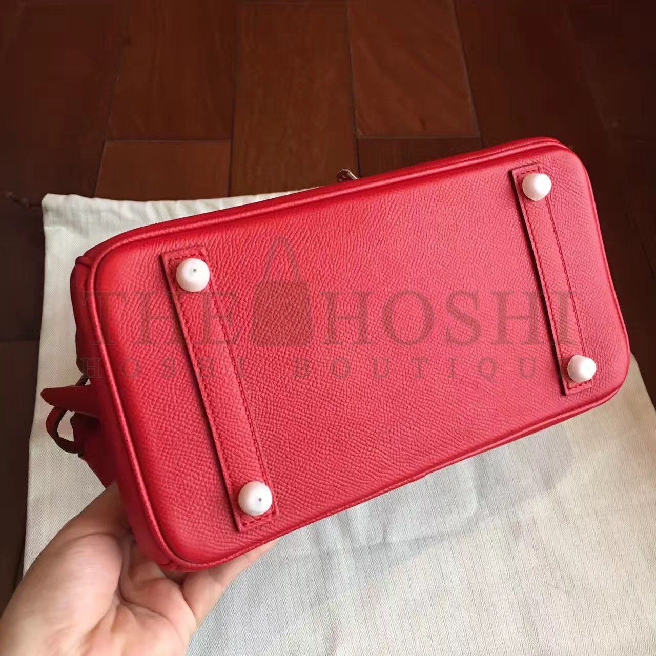 H**me5 Red Birkin 25cm Epsom Handmade Bag Master Quality