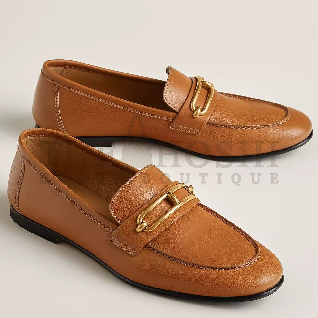 H**me5 Women's Colette Loafers in Brown Leather Master Quality