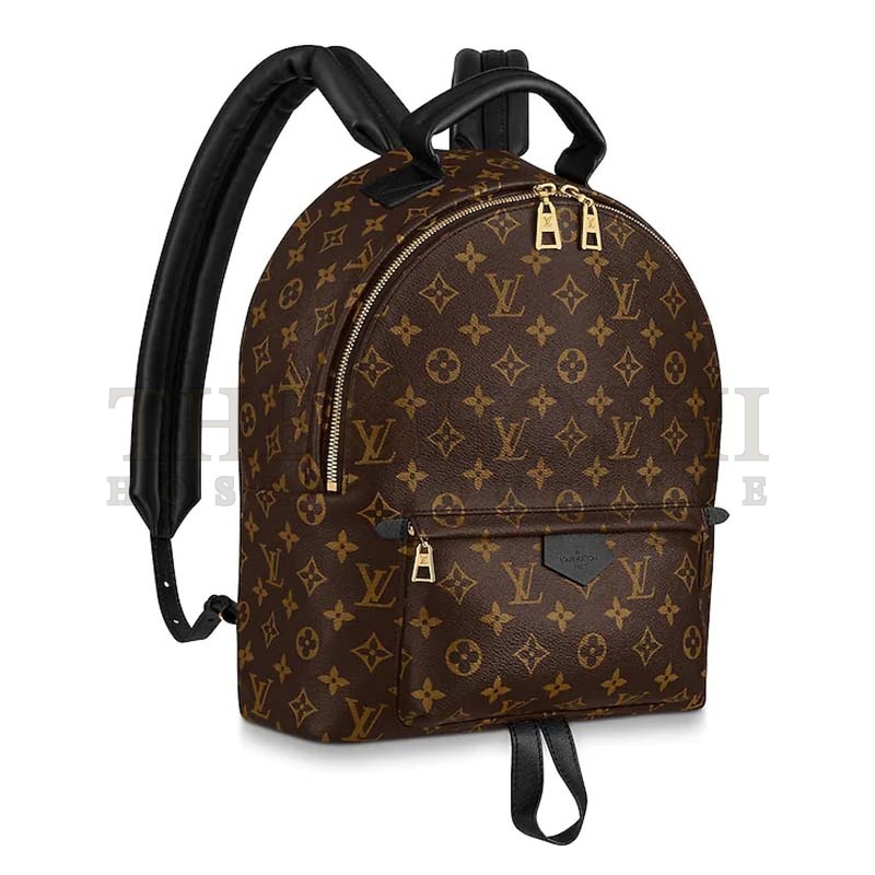 L0vis Vvtt0n LV Unisex Palm Springs MM Backpack in Monogram Coated Canvas-Brown Master Quality