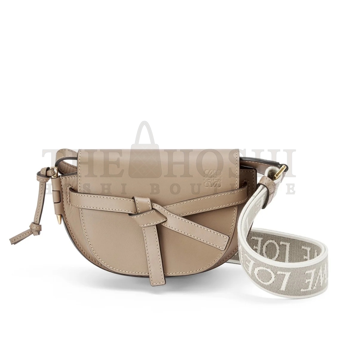 L0ew* Gate Dual Mini Bag In Sand Calfskin Master Quality