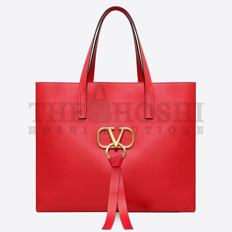 Va1e*ntin0 Garavani Red Large Vring Shopping Tote Master Quality