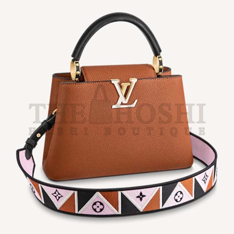 L0vis Vvtt0n LV Women Capucines BB Handbag Gold Noir Taurillon Leather Master Quality