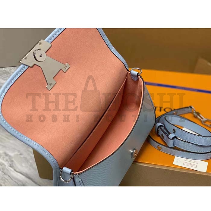 L0vis Vvtt0n LV Women Buci Crossbody Cloud Blue Epi Grained Cowhide Leather Master Quality
