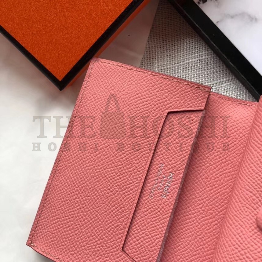 H**me5 Bearn Mini Wallet In Rose Confetti Epsom Leather Master Quality