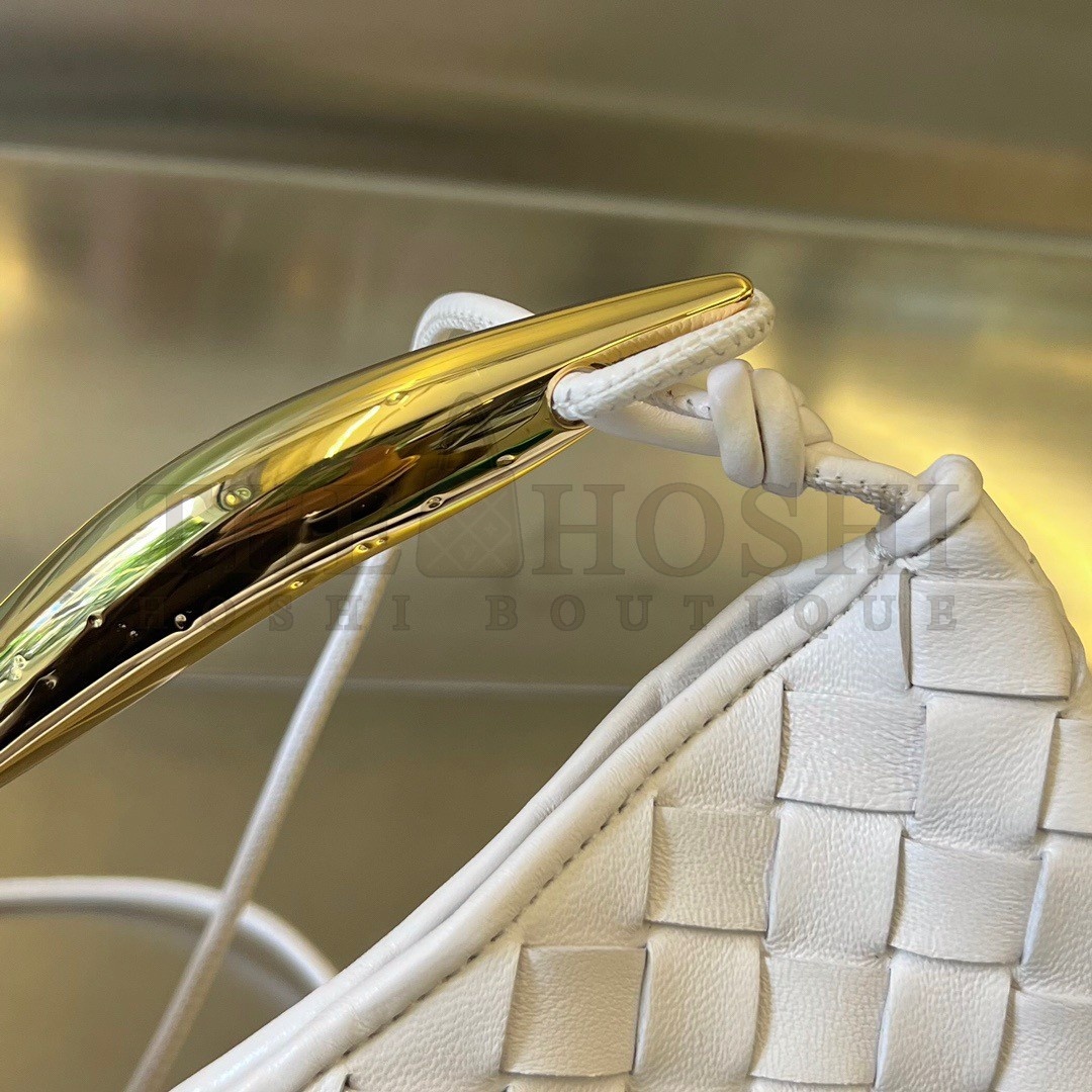 B0tt*ga Ven*ta Sardine Mini Bag In White Intrecciato Lambskin Master Quality