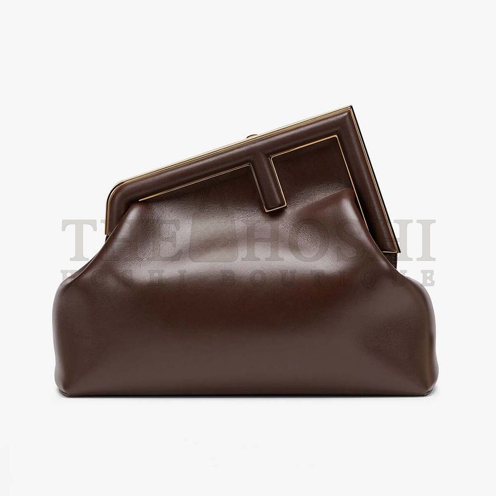 F**di Women First Medium Nappa Leather Bag-Maroon Master Quality