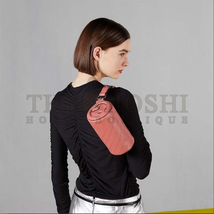 Gvc*1 Women GG Blondie Mini Shoulder Bag Round Interlocking G Pink Leather Master Quality