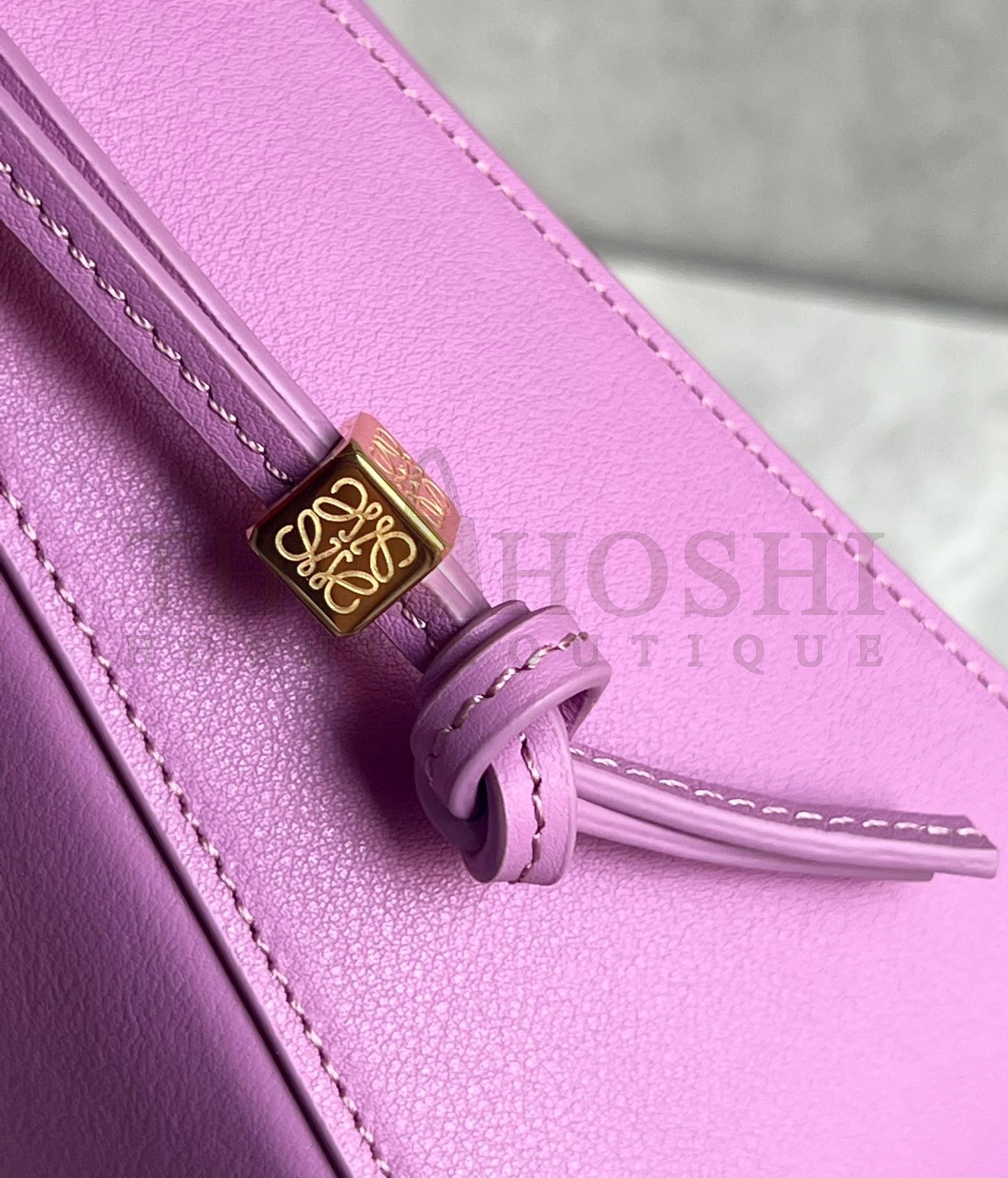 L0ew* Mini Hammock Hobo Bag in Rockrose Calfskin Master Quality