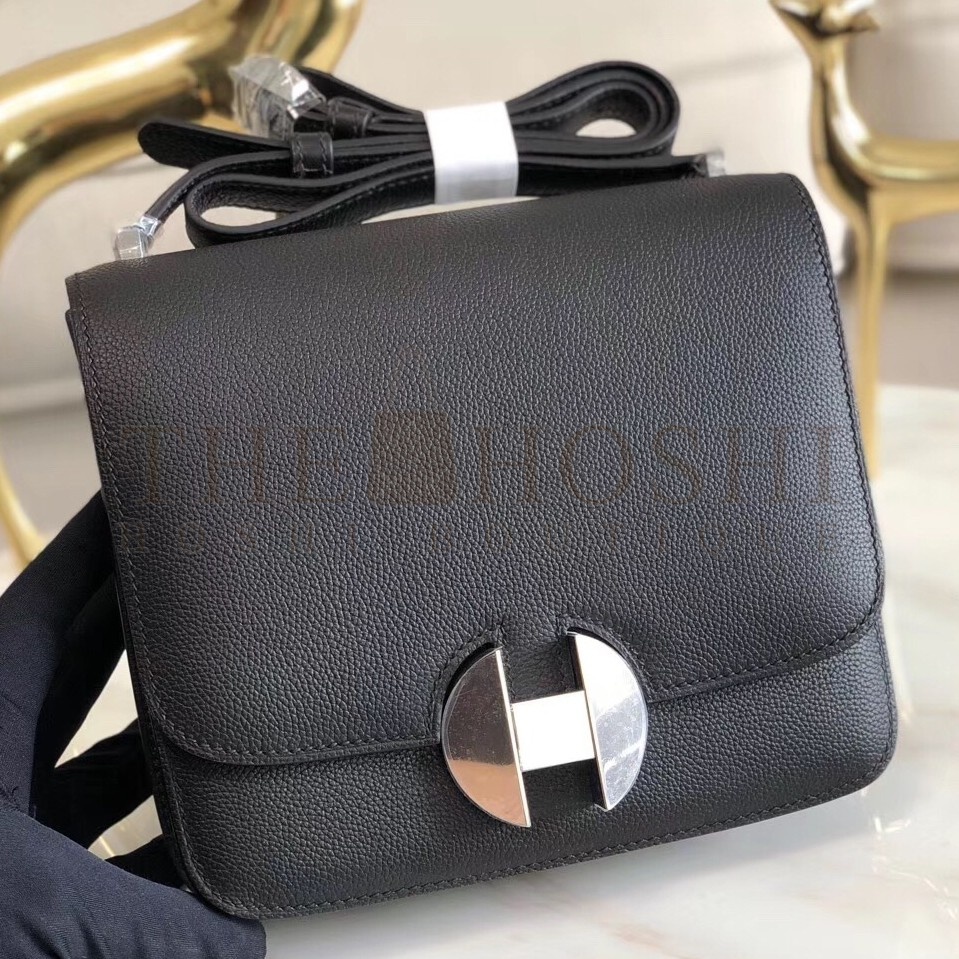 H**me5 2002 20cm Bag In Black Evercolor Calfskin Master Quality
