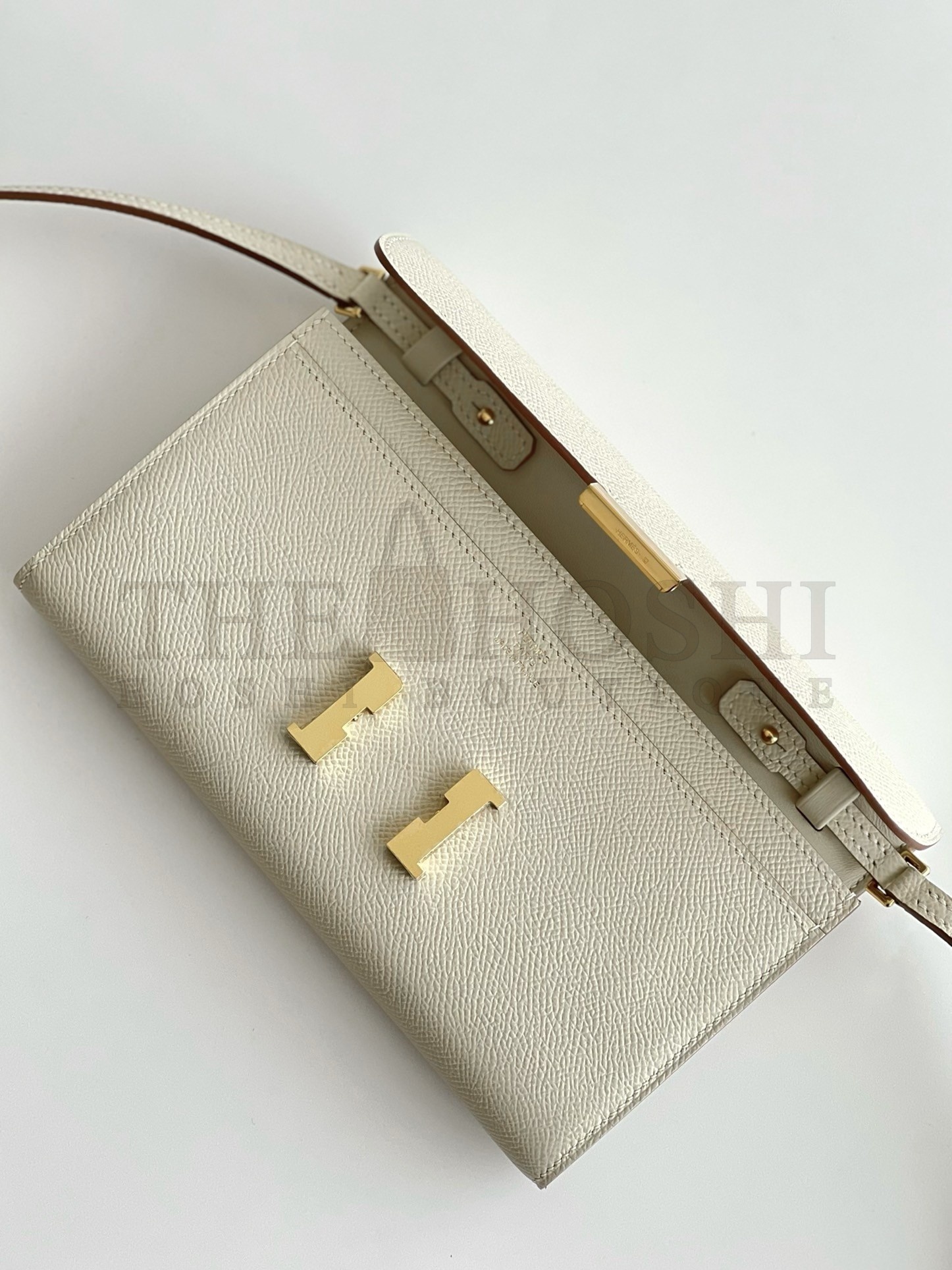 H**me5 Constance To Go Wallet in Craie Epsom Calfskin Master Quality