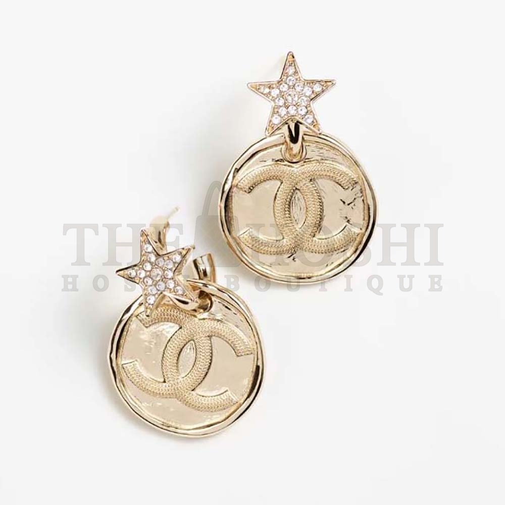 Ch**el Women Pendant Earrings in Metal and Strass Master Quality
