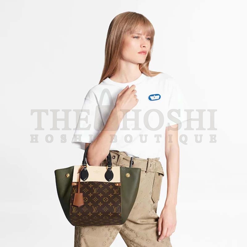 L0vis Vvtt0n LV Women Fold Tote PM Monogram Canvas Calfskin Leather Master Quality