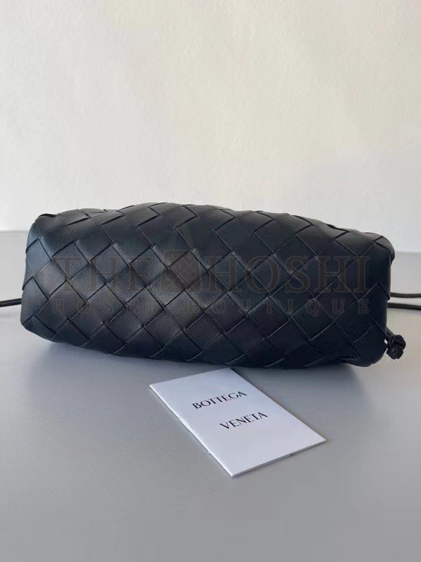 B0tt*ga Ven*ta Mini Pouch In Black Intrecciato Lambskin Master Quality