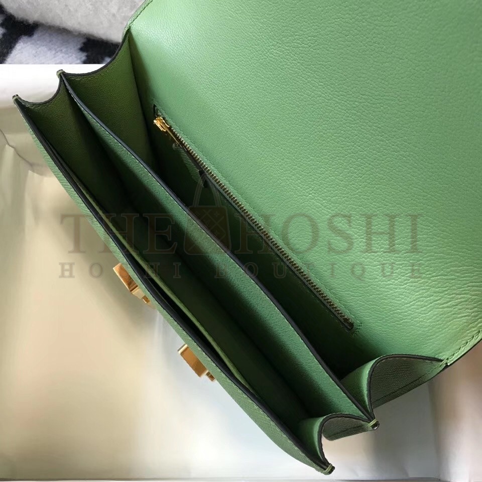 H**me5 Epsom Constance 24cm Vert Criquet Handmade Bag Master Quality