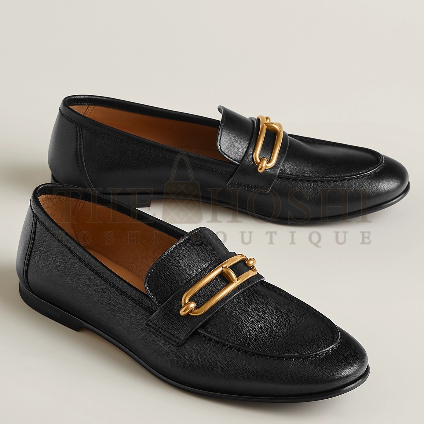 H**me5 Women's Colette Loafers in Black Leather Master Quality