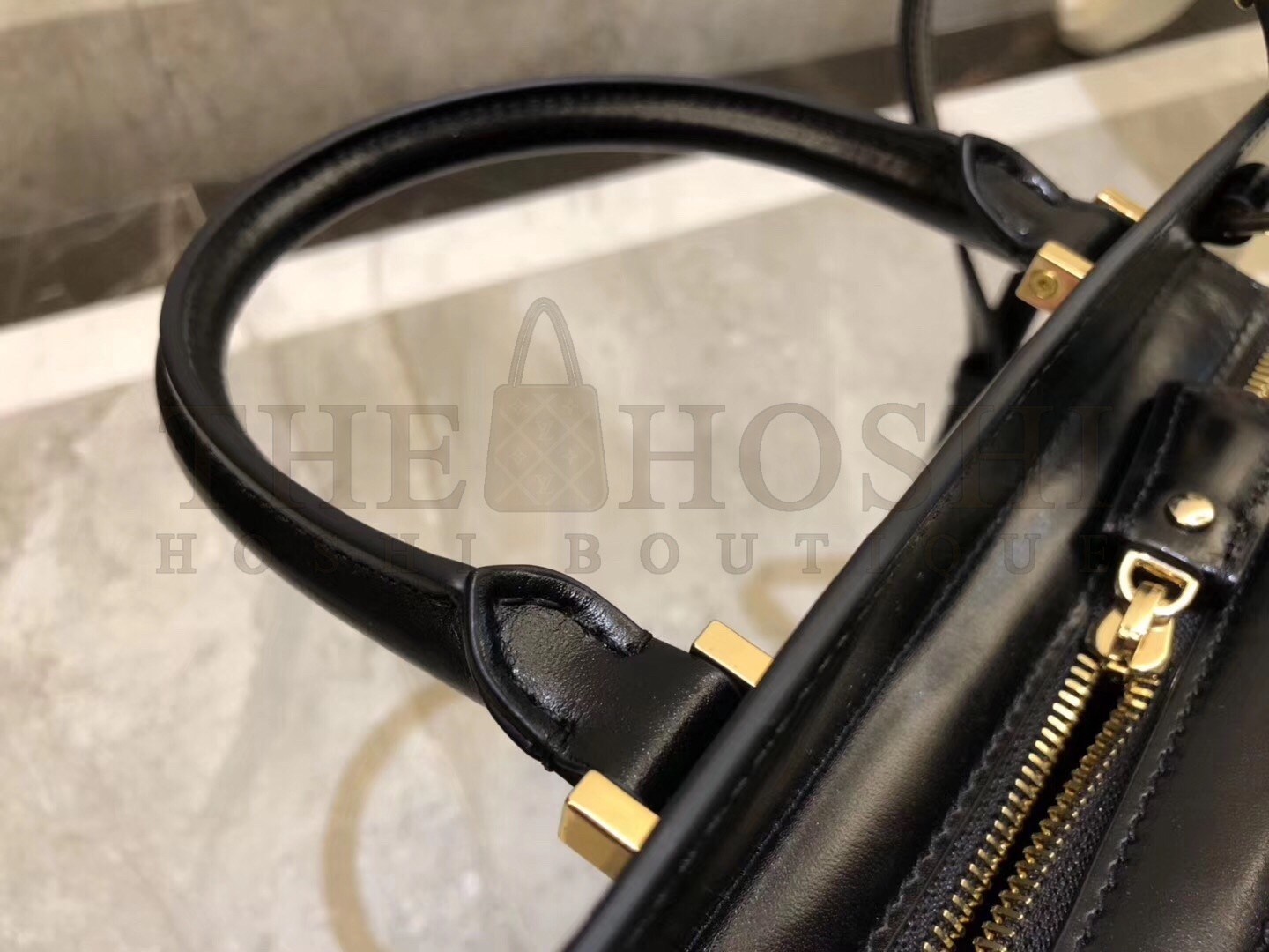 Sa1nt Lau*nt Uptown Small Tote In Black Smooth Leather Master Quality