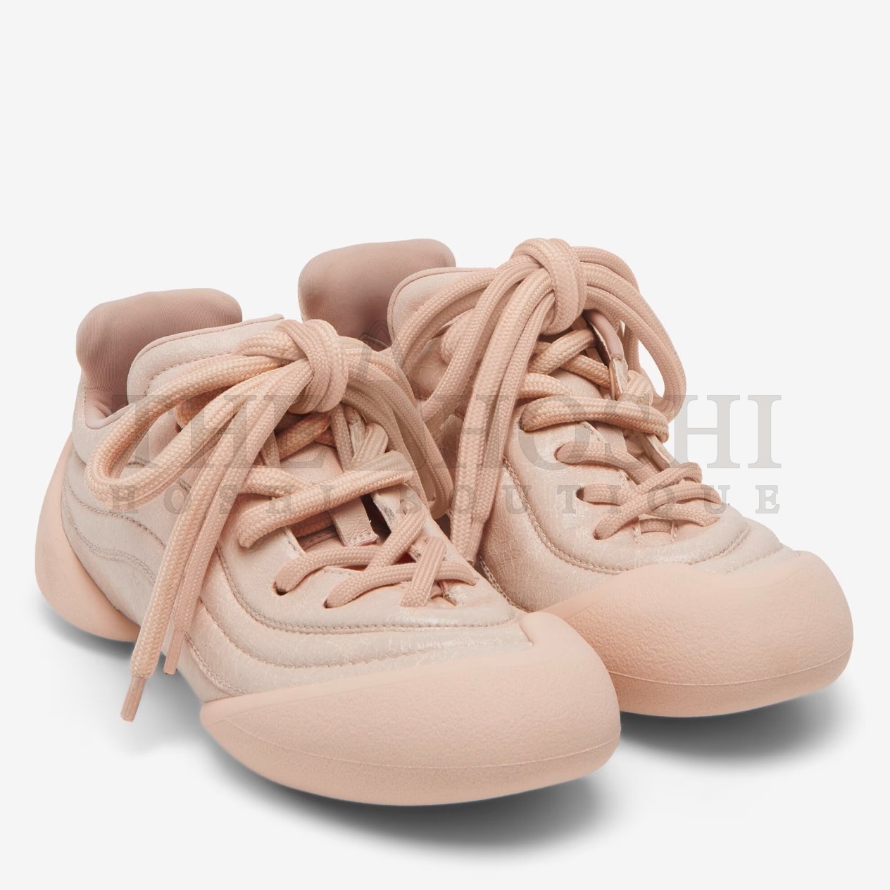 A1exa*der Mcqv*en Women's Flexion Sneakers in Nude Leather Master Quality