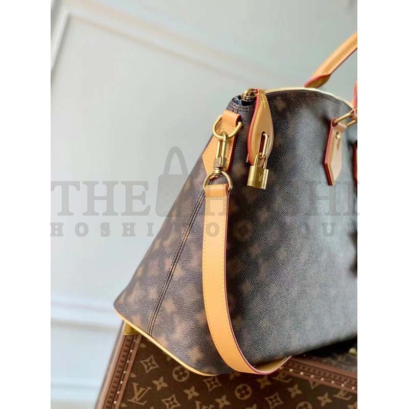 L0vis Vvtt0n LV Women Lock It Tote Blurry Monogram Coated Canvas Cowhide Leather Master Quality