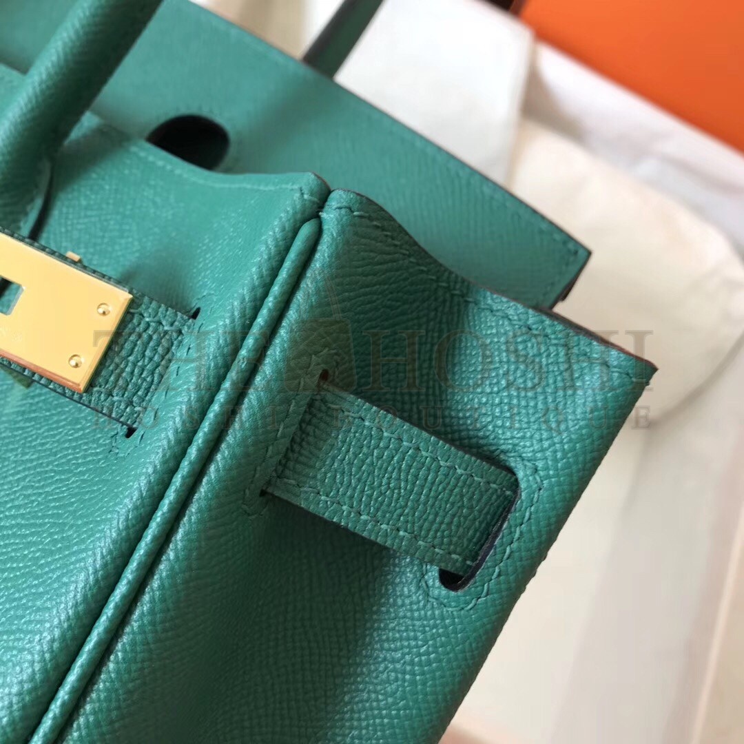 H**me5 Malachite Birkin 30cm Epsom Handmade Bag Master Quality