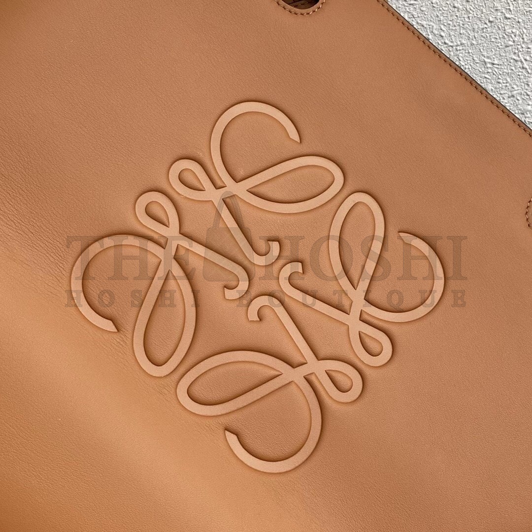L0ew* Anagram Medium Tote Bag In Brown Calfskin Master Quality