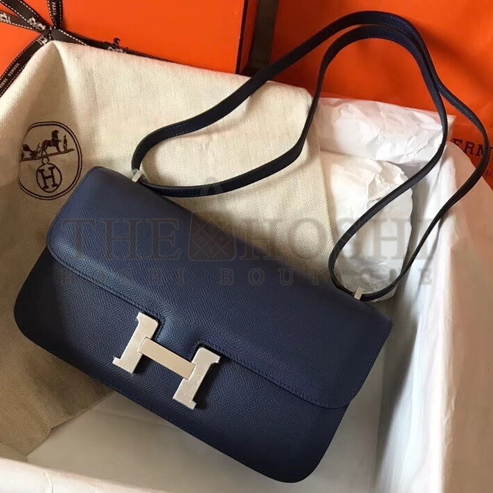 H**me5 Blue Royale Epsom Constance Elan 25cm Bag Master Quality