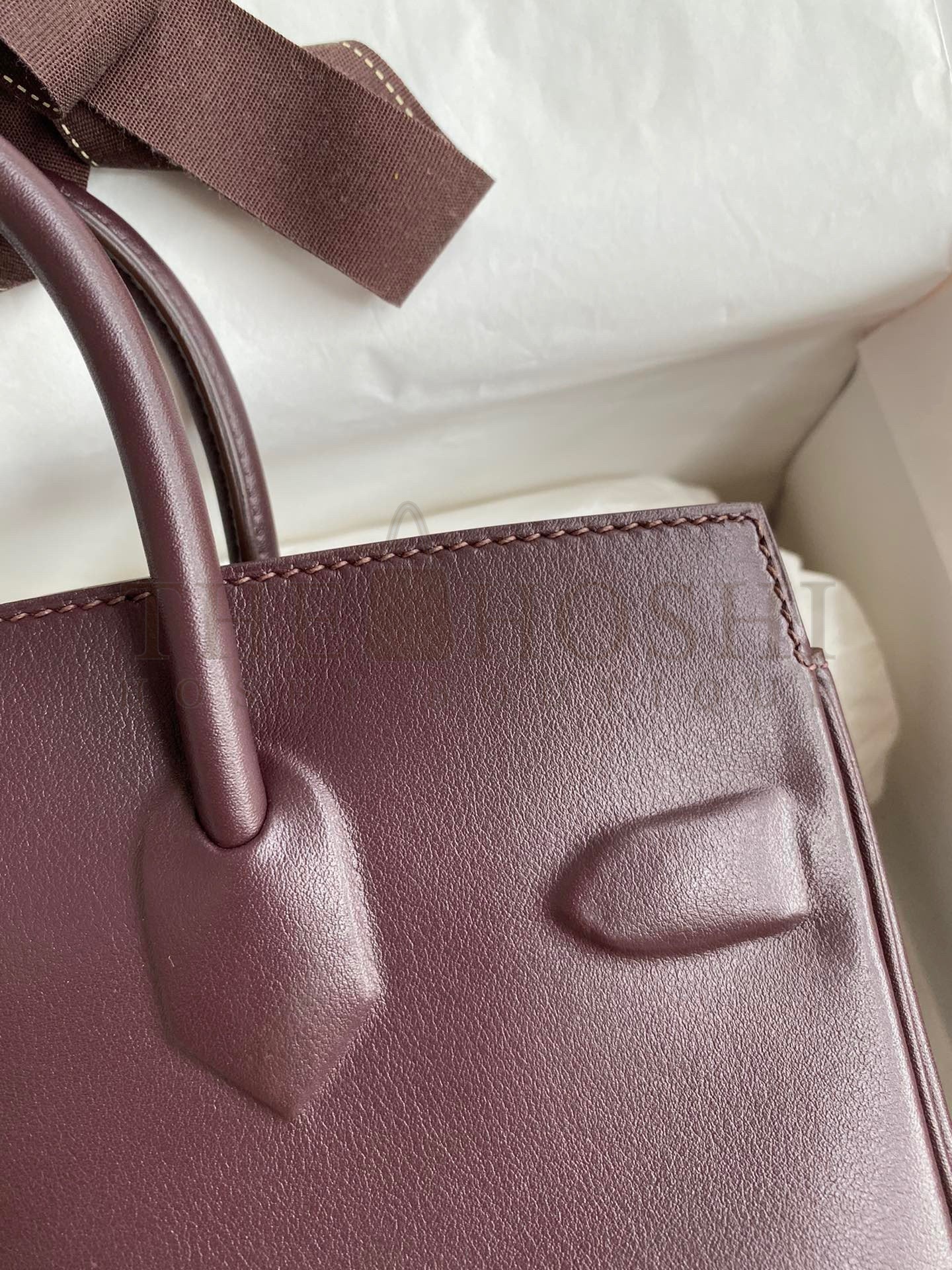 H**me5 Shadow Birkin 25 Limited Edition Bag In Chocolat Swift Calfskin Master Quality