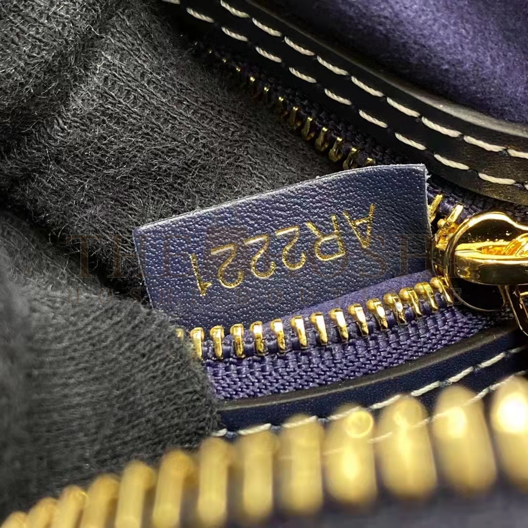 L0vis Vvtt0n LV Women Speedy Bandoulière 25 Handbag Navy Blue Denim Jacquard Calfskin Master Quality