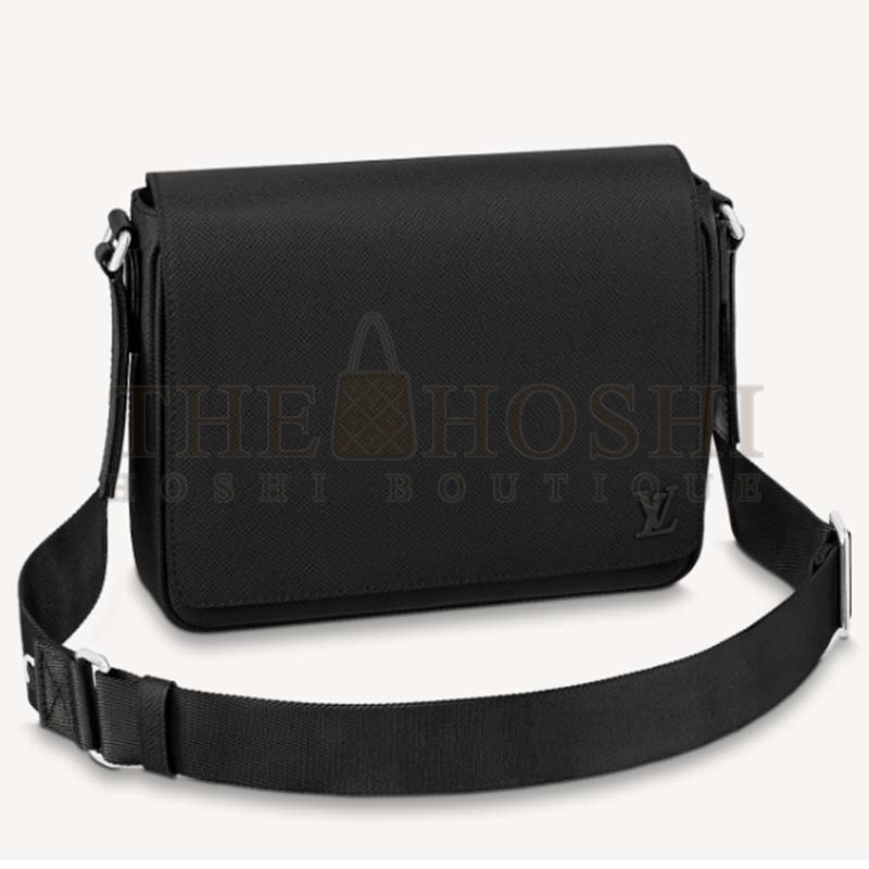 L0vis Vvtt0n LV Men District PM Bag Black Taiga Cowhide Leather Master Quality