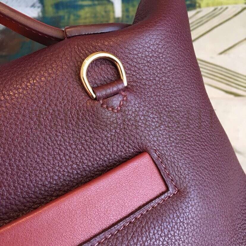H**me5 24/24 29 Bag In Bordeaux Clemence Calfskin Master Quality