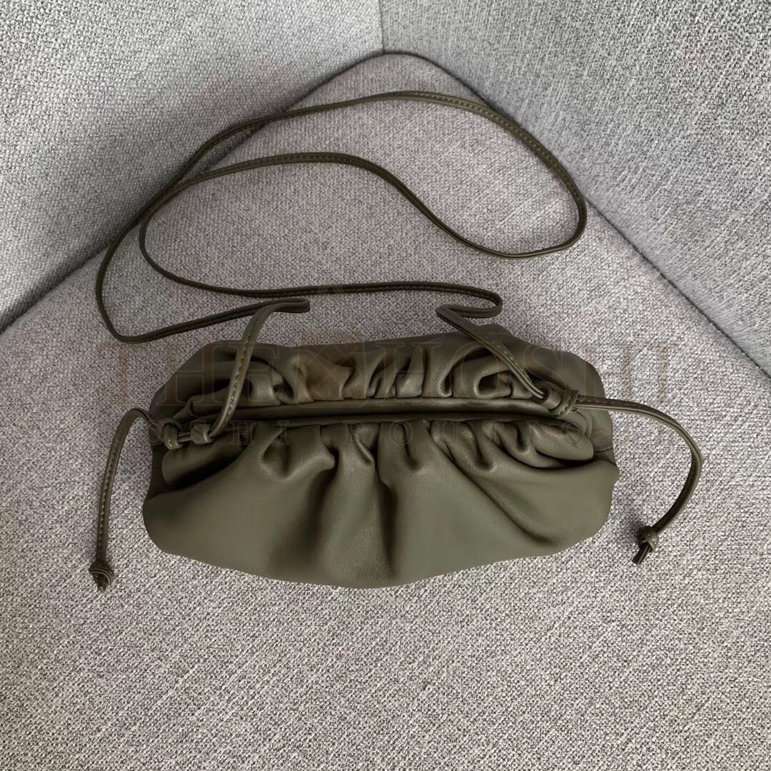 B0tt*ga Ven*ta Pouch Mini Bag In Mustard Calfskin Master Quality