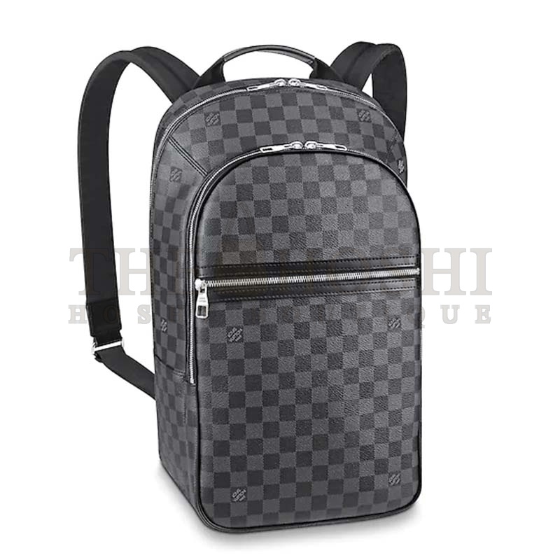 L0vis Vvtt0n LV Men Michael Backpack Damier Graphite Canvas-Grey Master Quality
