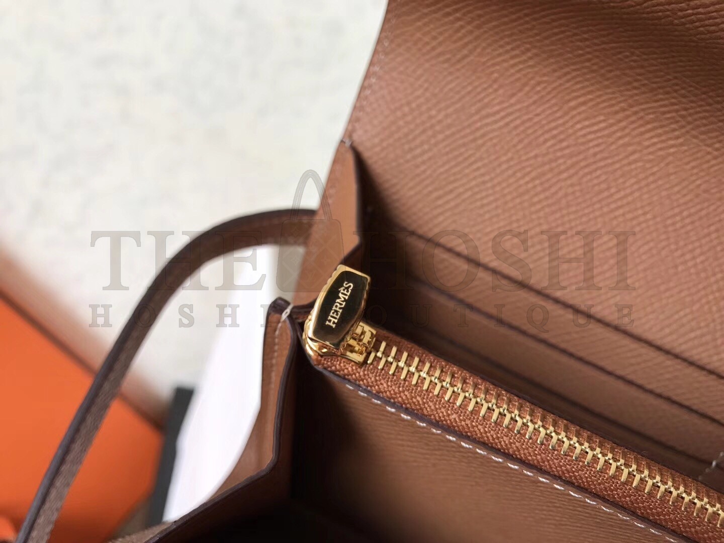 H**me5 Kelly Classic Long Wallet In Brown Epsom Leather Master Quality