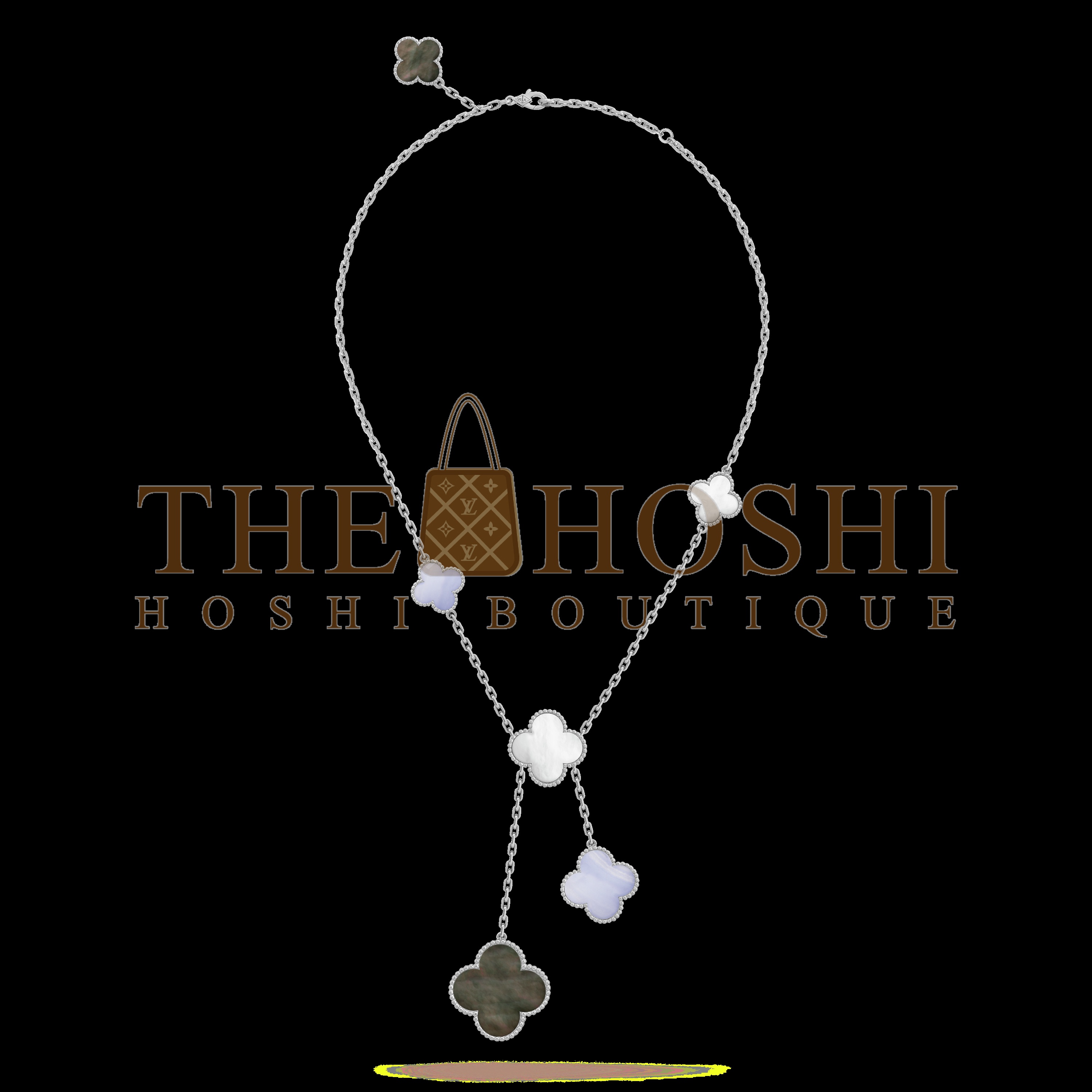 V*n Cl**f & Arpels Six Flowers Clover Necklace, Magic Alhambra necklace, 6 motifs Master Quality