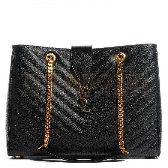 Sa1nt Lau*nt Black Monogram Tote Bag Master Quality