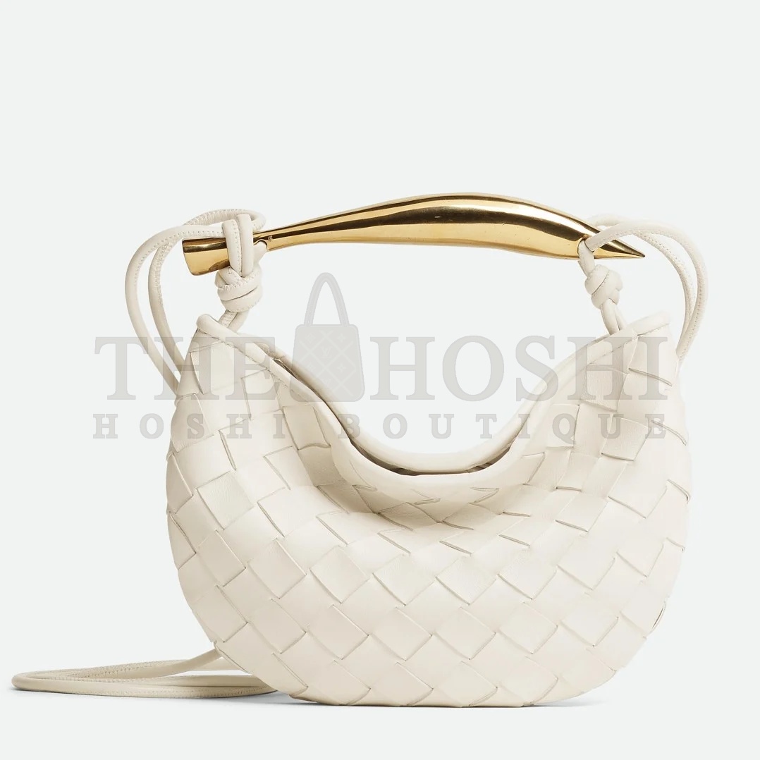 B0tt*ga Ven*ta Sardine Mini Bag In White Intrecciato Lambskin Master Quality
