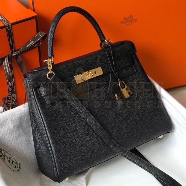 H**me5 Black Clemence Kelly 25cm GHW Bag Master Quality