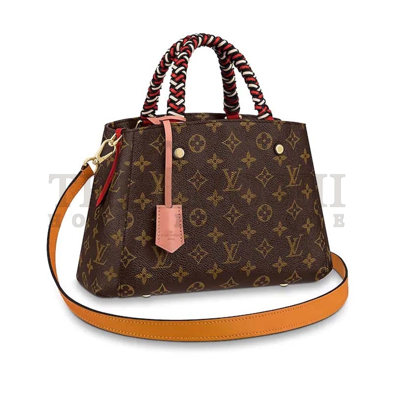 L0vis Vvtt0n LV Women Montaigne BB Handbag in Monogram Canvas-Brown Master Quality